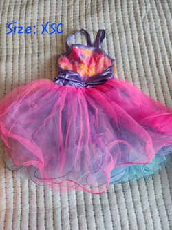 Girls dance costume/Pink & Purple Sequin Ballet Tutu Dance Costume