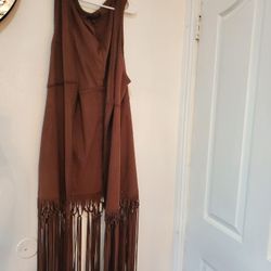 LONG FRINGE VEST