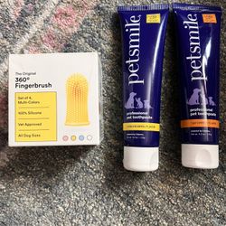 Dog Toothbrush And Toothpaste 