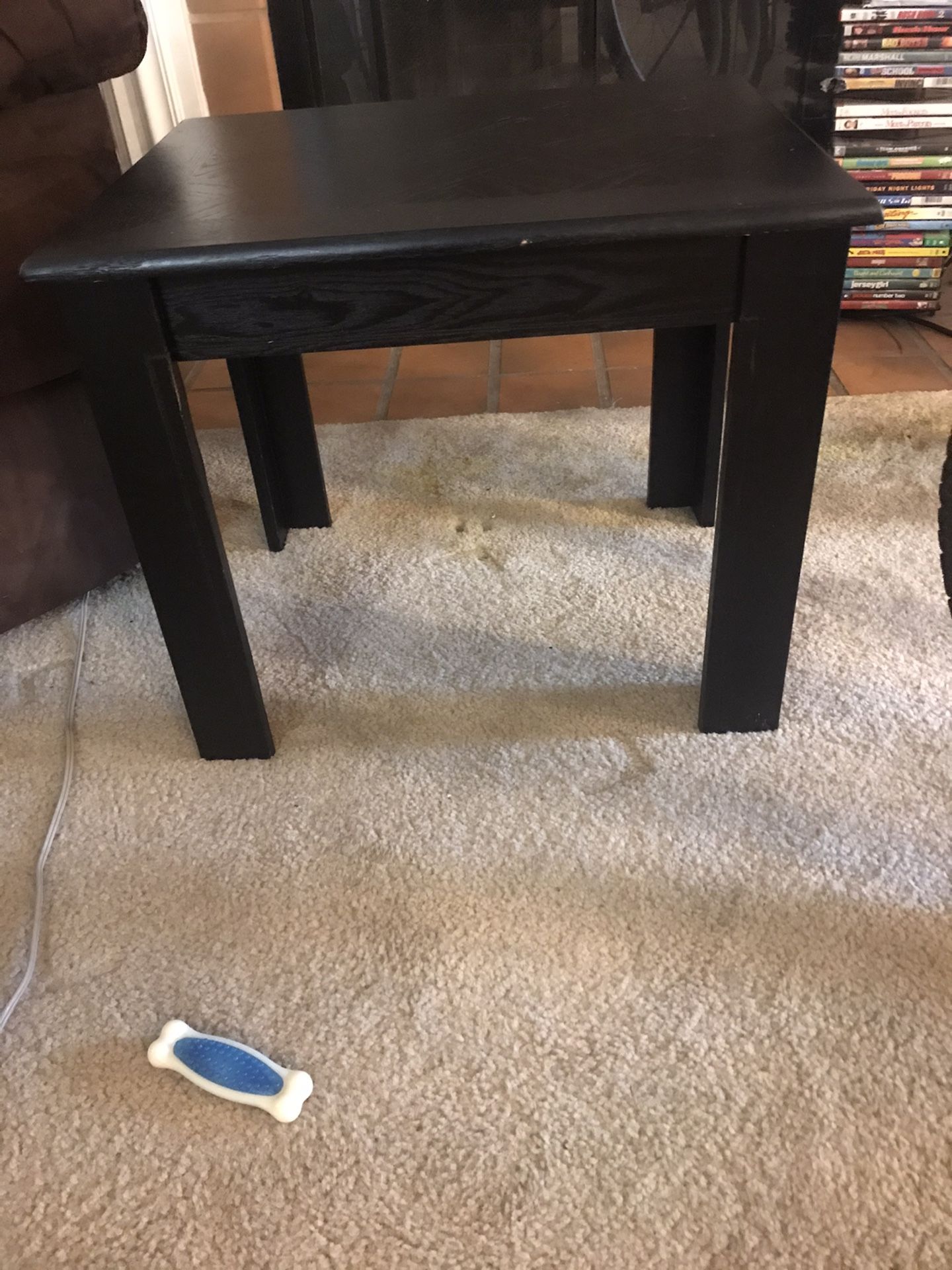 End Table Black, Used, Great Conditon. $20 OBO.