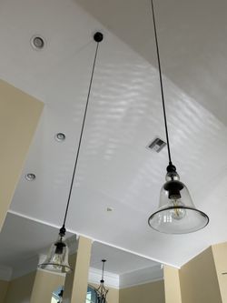 Dual Hanging Light Fixtures