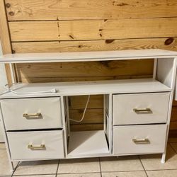 ✨ Modern White Storage Console ✨ $50— Ready for Pick Up!