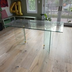 Beautiful Contemporary Glass Table Or Desk