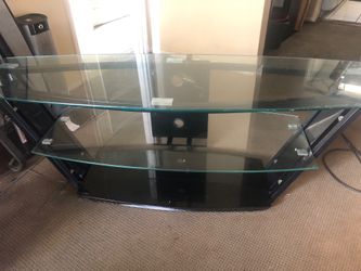 Glass TV stand for $20