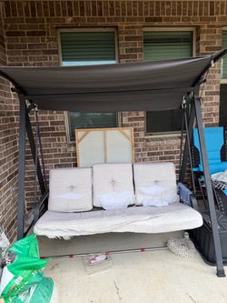Outdoor Patio Swing with Canopy