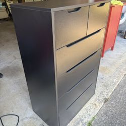 Black 6 Drawer Dresser 