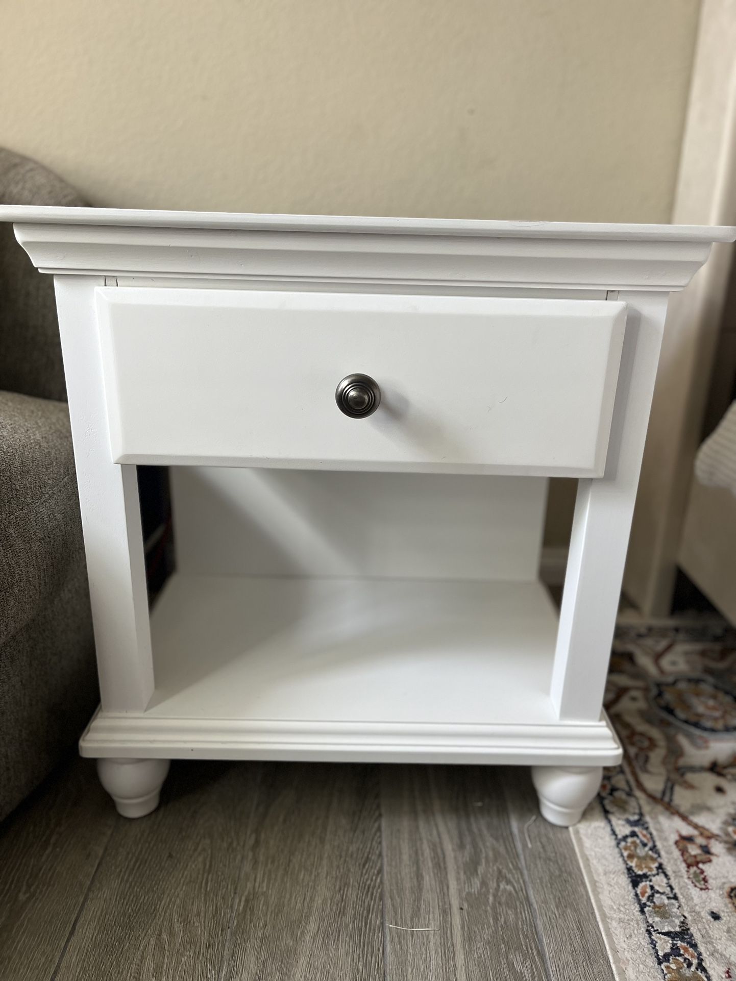 White Nightstand Set