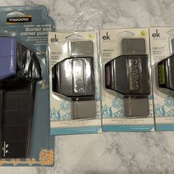New Lot Of 4 Paper Punches Borders And Corner For Crafting And Scrapbooking