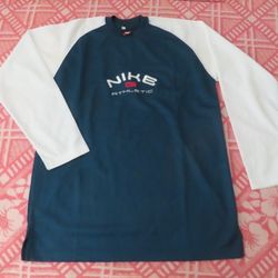 vintage nike athletic middle swoosh long sleeve shirt jersey XL