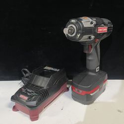 Craftsman 19.2V 1/2” Cordless Impact Wrench W/ Battery & Charger 
