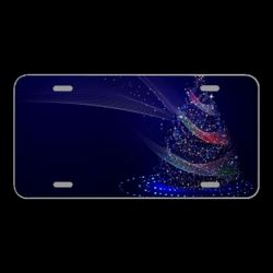 License Plate Novelty Car Front Xmas Christmas Tree Christmas Holiday