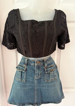 Zara Lace Cropped Blouse (Top ONLY)