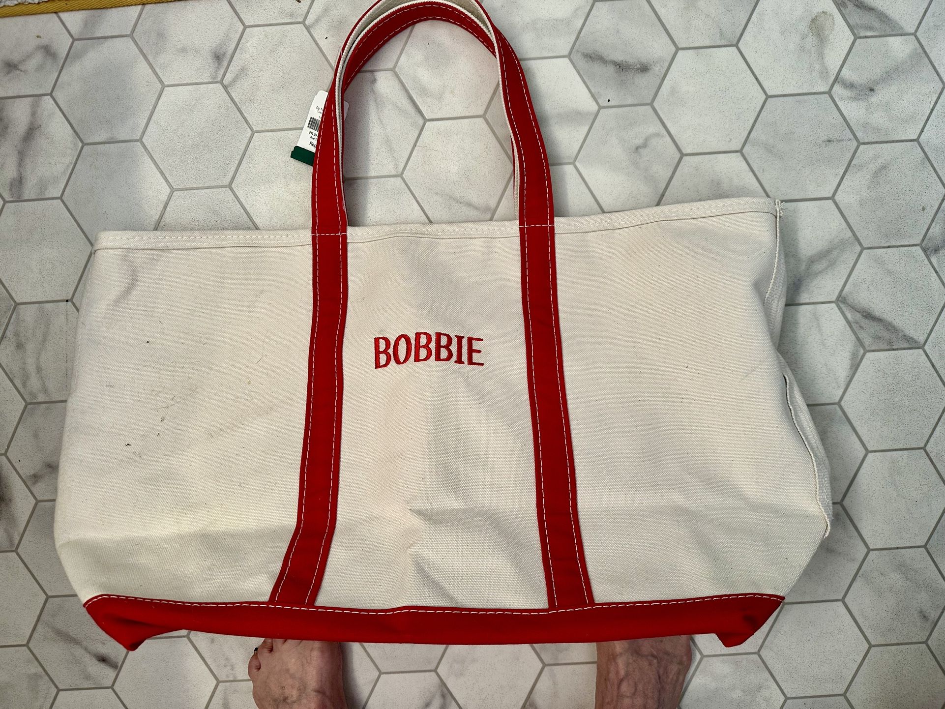 “ BOBBIE” Canvas Tote LL Bean NEW