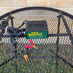 Battery Tender Plus, a 12-volt, 1.25-amp smart battery charger and maintainer.