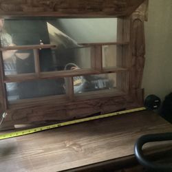 Decorative Mirror- Asian Theme With Shelves