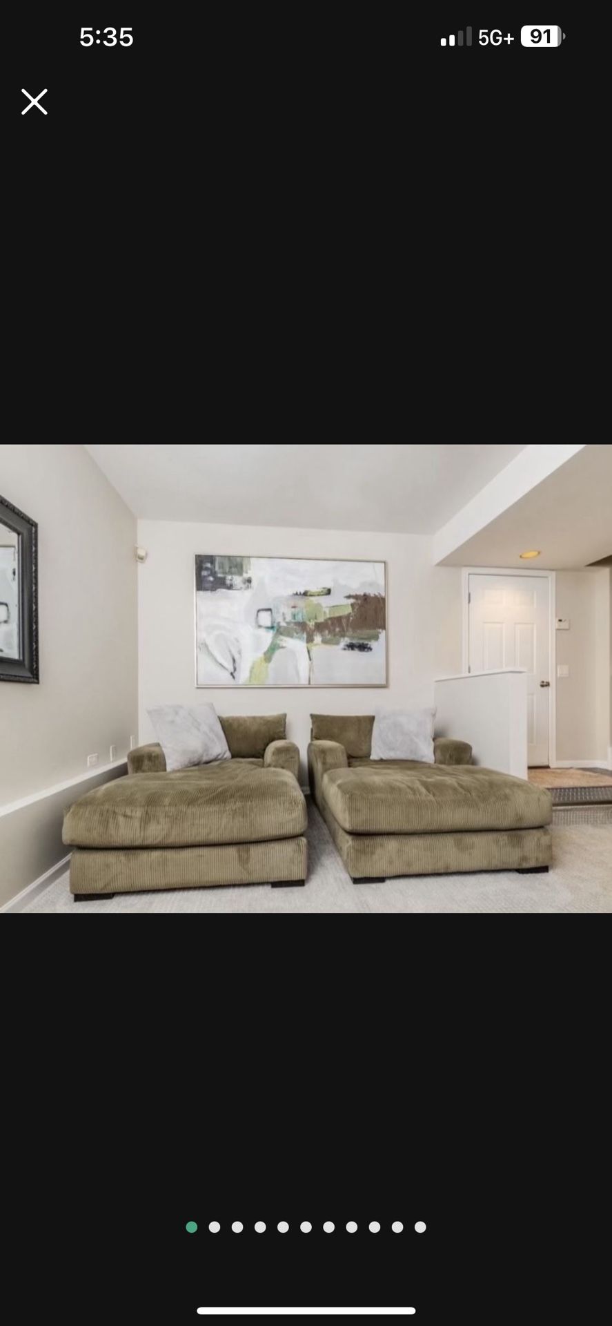 2 Extra Large Chaise Lounge Chairs— 