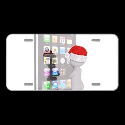License Plate Novelty Car Front White Male 3D Model Isolated 3D