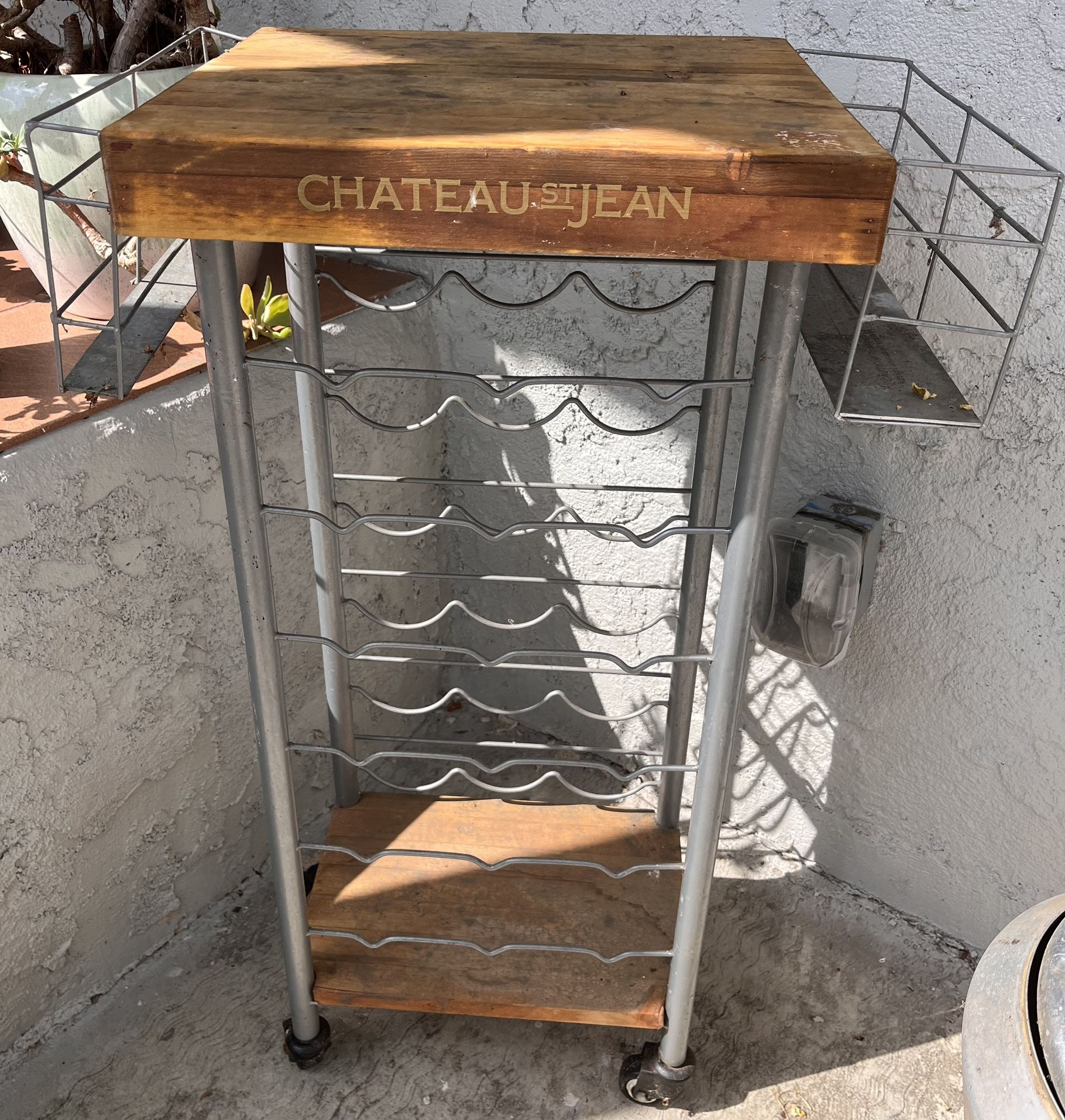 Wine Rack On Wheels 