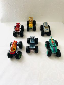 Hot Wheels 1:64 Scale Monster Trucks Lot of 6