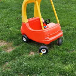Little Tikes Cozy Coupe Orange and yellow car