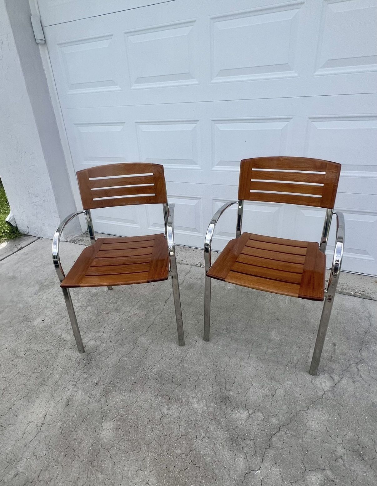 Teak Outdoor Dining Chairs Set Of 4