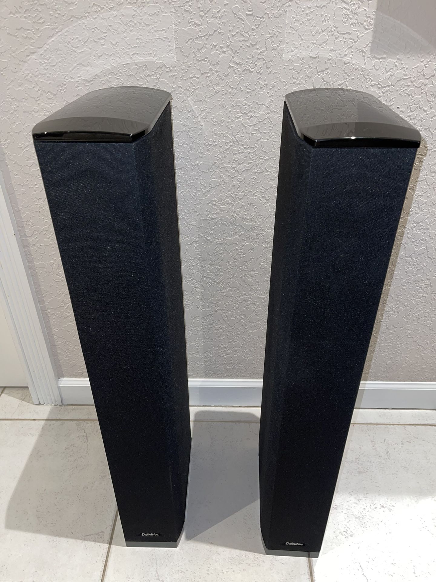 Definitive Technology BP-8020ST Bipolar Tower Speakers PAIR: built-in Subwoofers RECAPPED