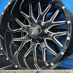 22x12 Offroad Wheels Tires 6lug Chevy Ford 