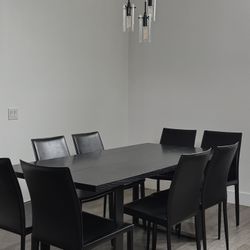 West Elm Black Dinning Table (Chairs Not included)