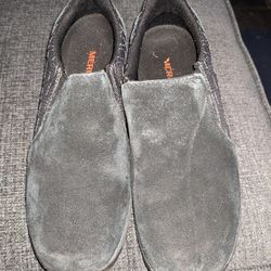 Merrell Women's Moc Slip-On Shoes Size 7 Suede Black Closed Toe J45768
