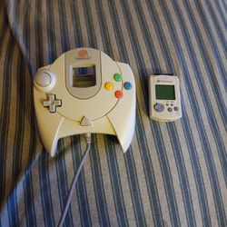 Dreamcast Controller And Vmu 