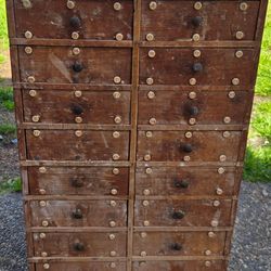 Hand Made Chest with 18 Drawers