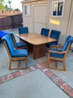 Dining room table and chairs
