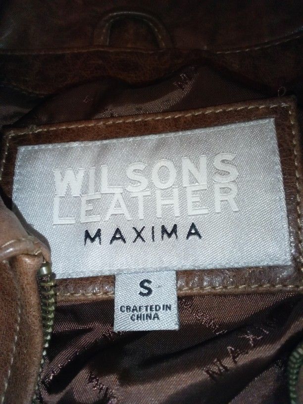 Vintage  Maxima Wilsons Leather Jacket Small 