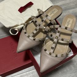 Valentino Mules Nude Size 36