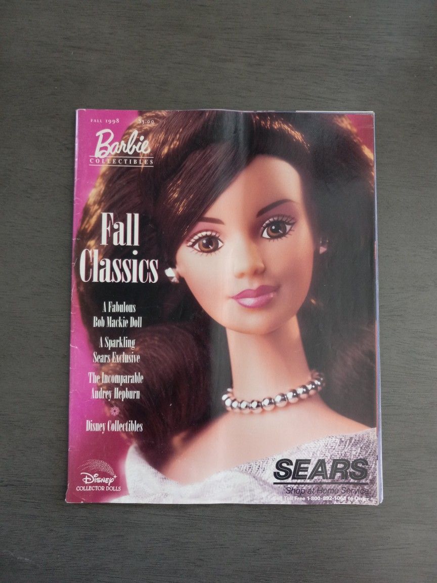 Vintage Barbie Collectibles Fall Classics Disney Collector Dolls Fall 1998 Magazine