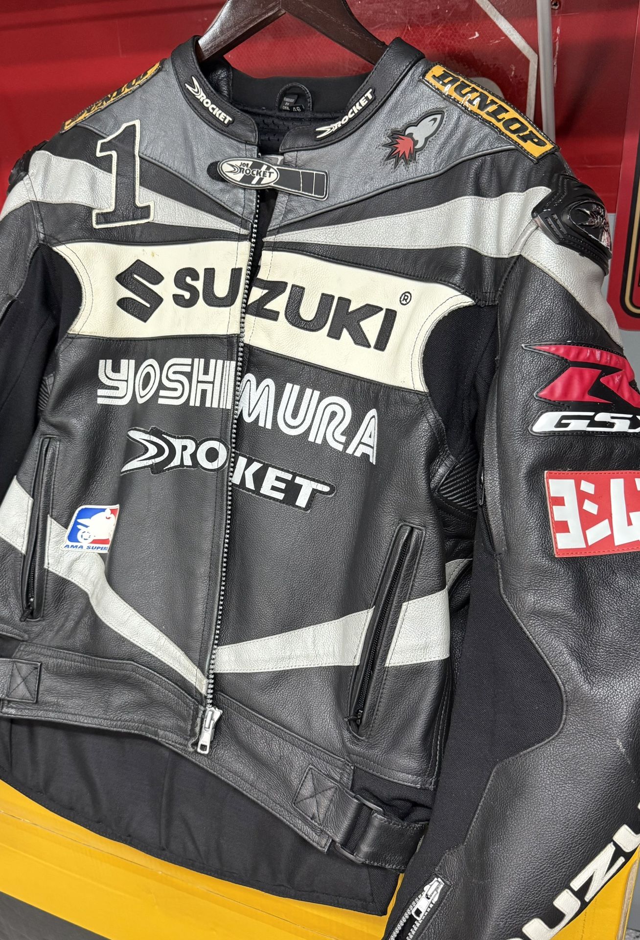 JOE ROCKET MOTORCYCLE LEATHER JACKET