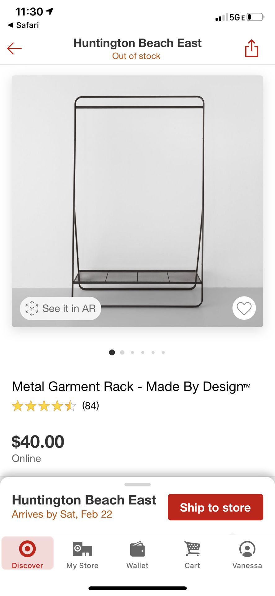 Metal Garment Rack