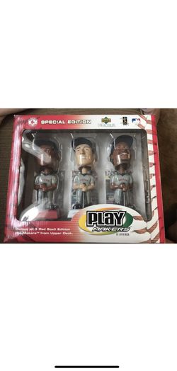 Boston Red Sox Special Edition Upper Deck Bobblehead Set Of 3 Pedro Nomar Manny