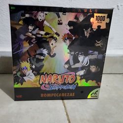 Naruto Shippuden Foil Puzzle 1000 Pieces 20x27" Manga Anime - NEW SEALED
