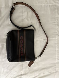 Coach Logan Duffle with Coach stripe