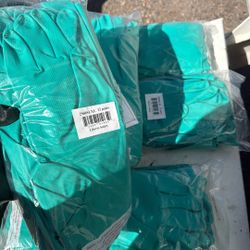 12 Pairs Of Industrial Work Gloves 