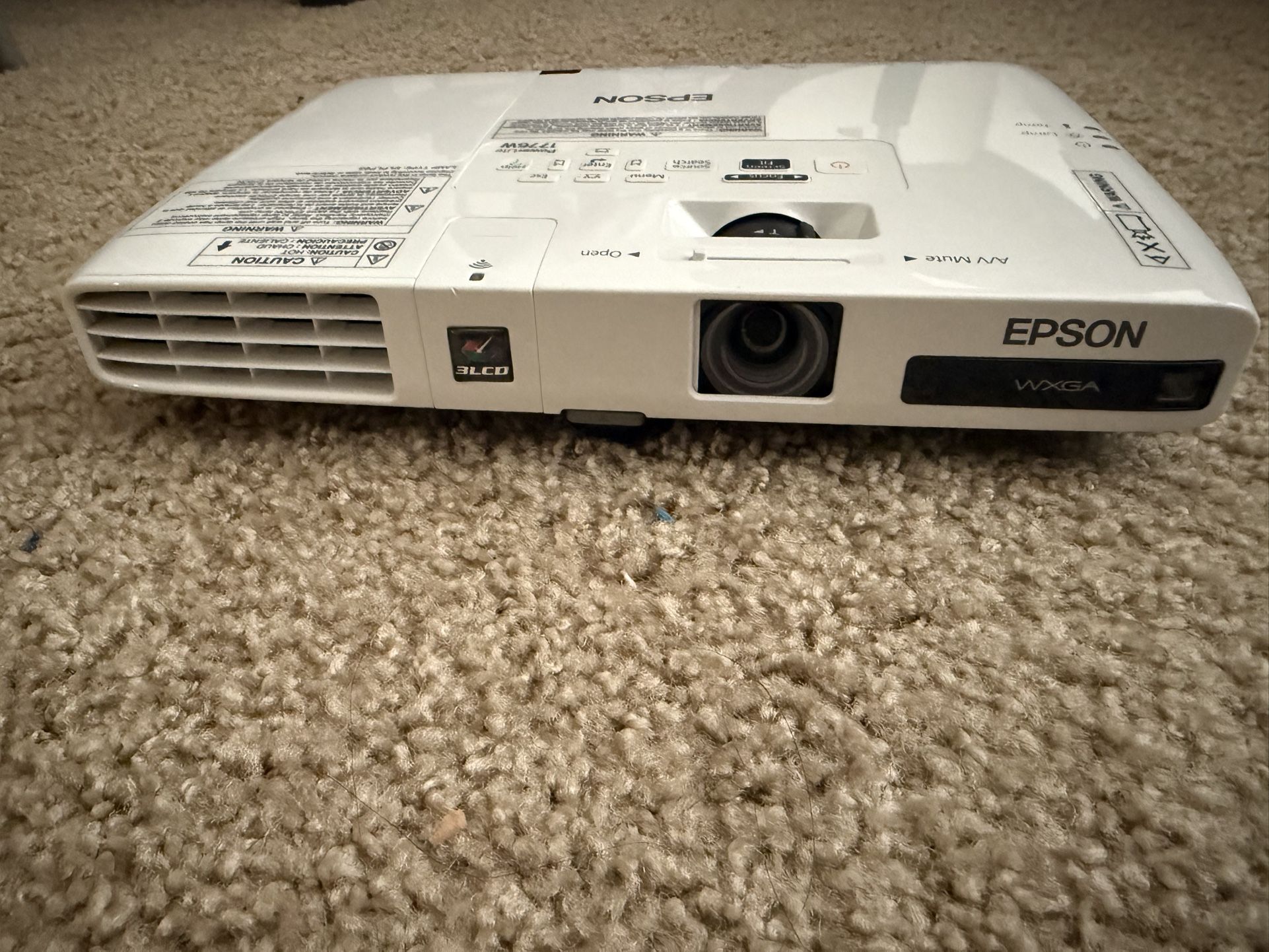 Epson PowerLite 1776W Wireless WXGA 3LCD Projector / H476A