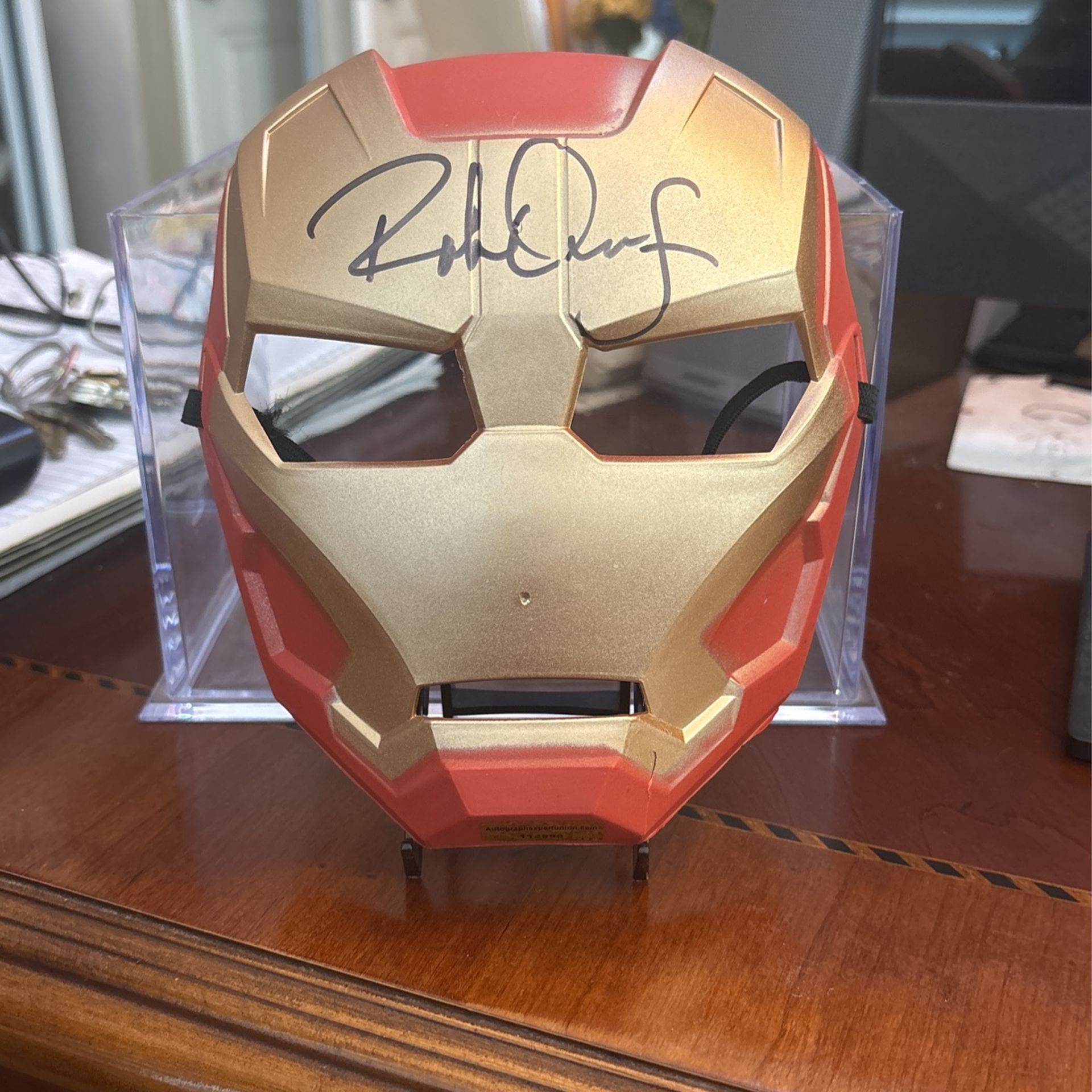 Signed Ironman Mask With COA By Robert Downey Jr for Sale in Fontana ...