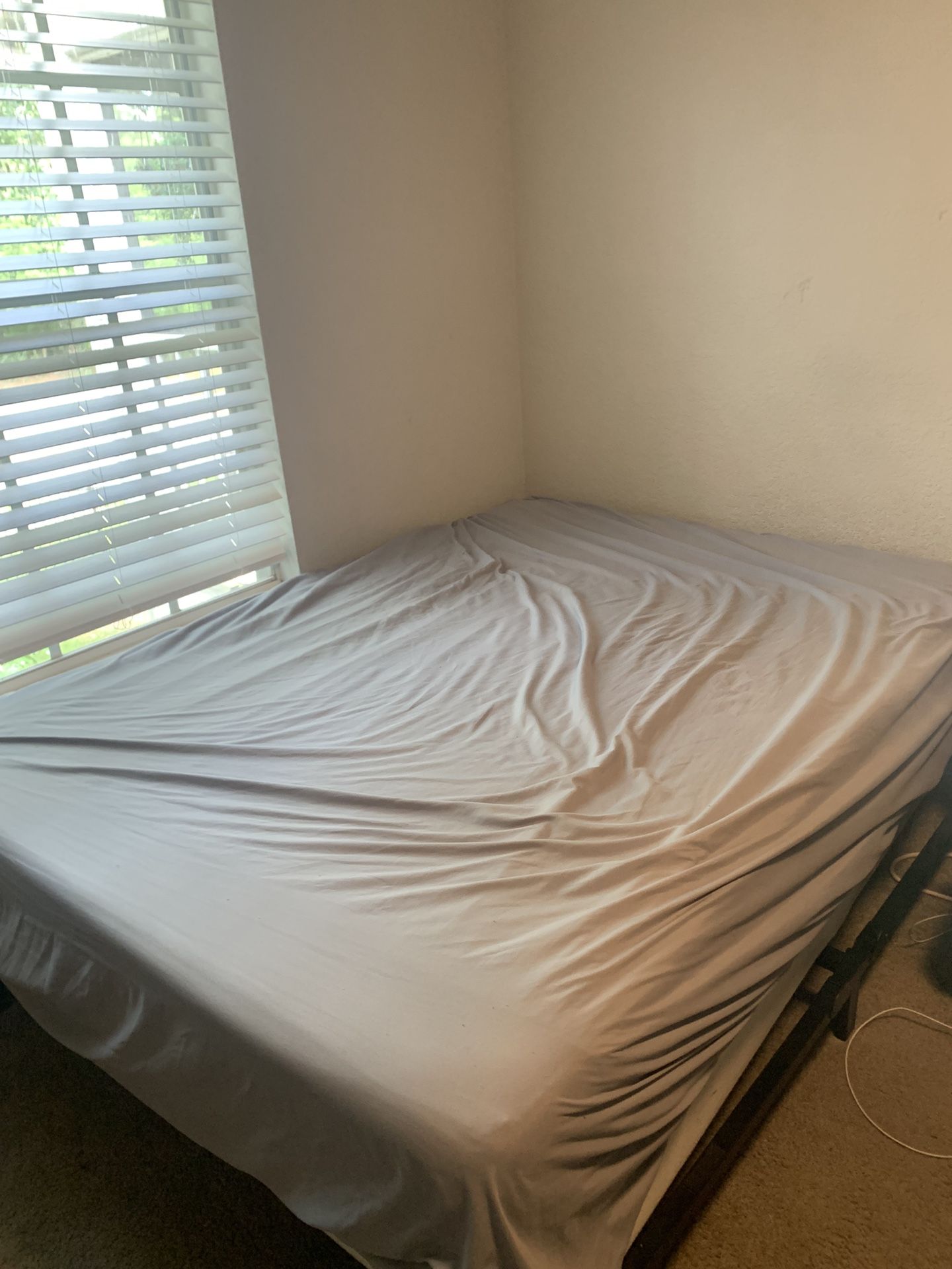 Full size mattress (bed frame and box spring included)