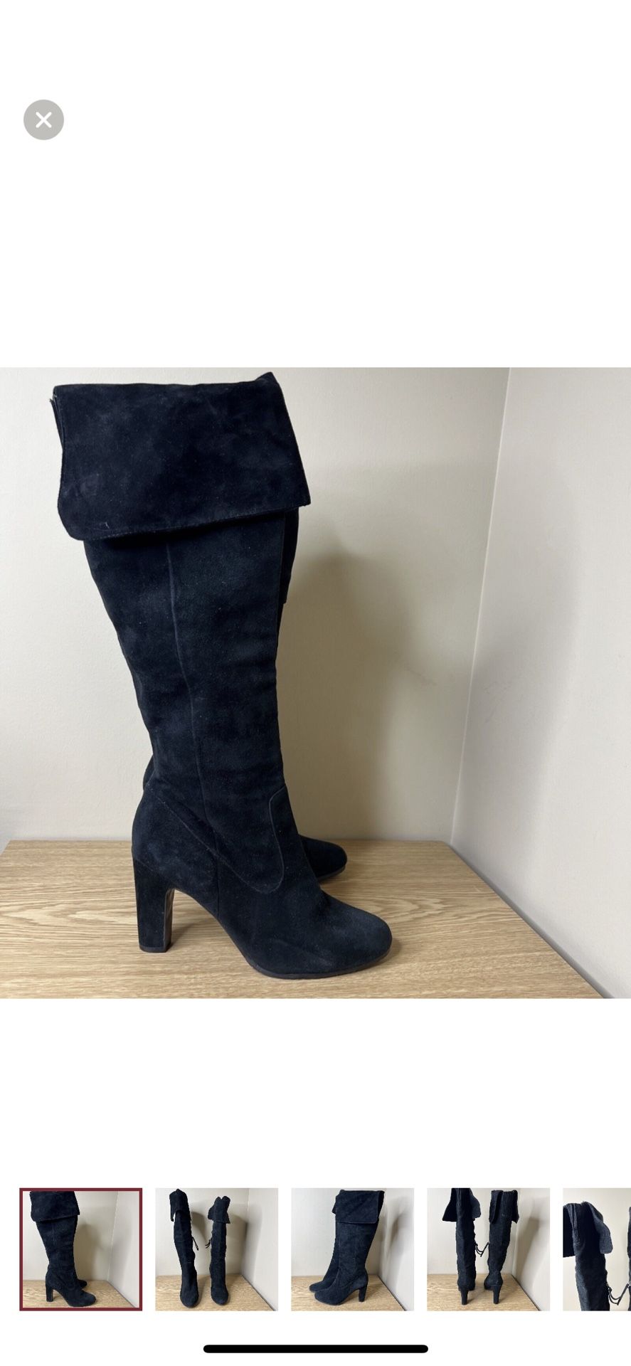 Loft Black Suede Boots