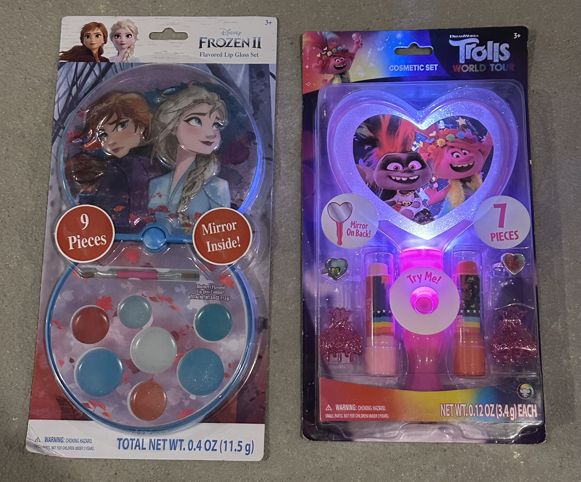 Disney Frozen II & Trolls Cosmetic Sets $3 each 