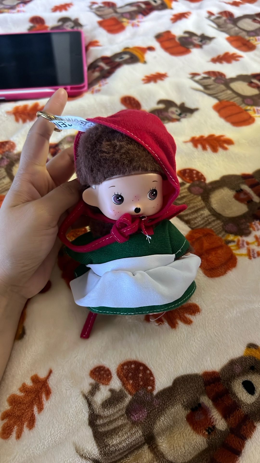 My Lovely Doll Monchichi Purse Charm - Christmas Edition