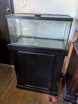 TLC 20 gallon aquarium tank & stand plus items