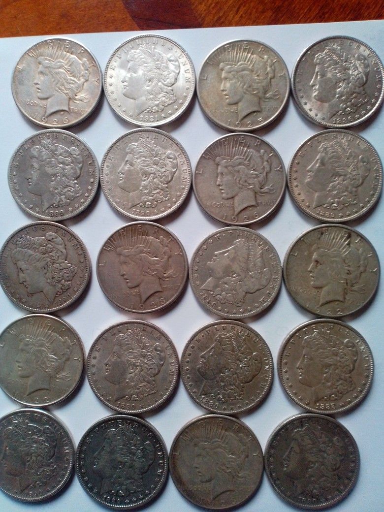 Mix Of Silver Dollars $47 Each 