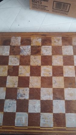 Chess...2 boards..box...white set missing 1 took and 1 pawn